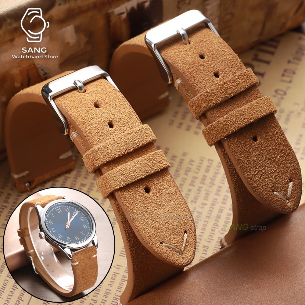 Suede Strap Watch - Bracelet universel en cuir de veau