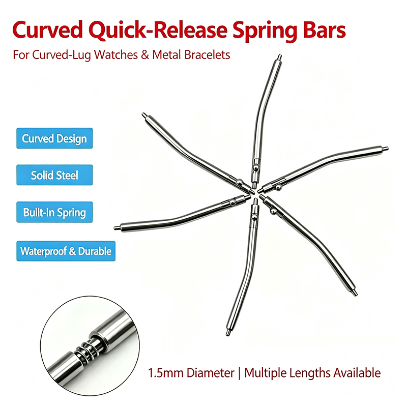 Curved Spring Bar - Barre à ressort à dégagement rapide
