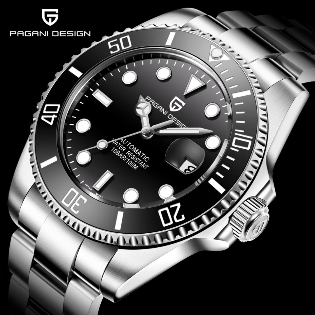 Rolex Watch Submariner - Montre mécanique PAGANI DESIGN Nouvelle collection