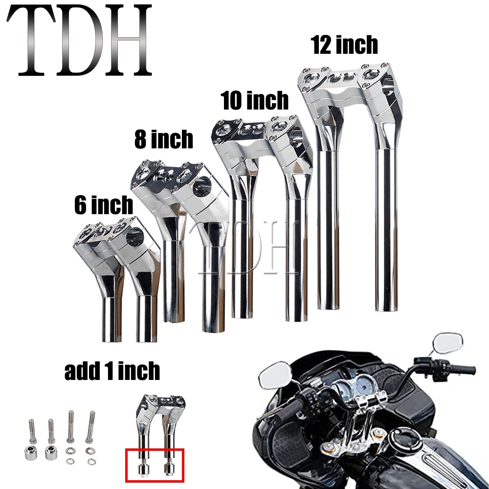 Curved Spring Bar - Rehausseur de guidon modulaire pour moto