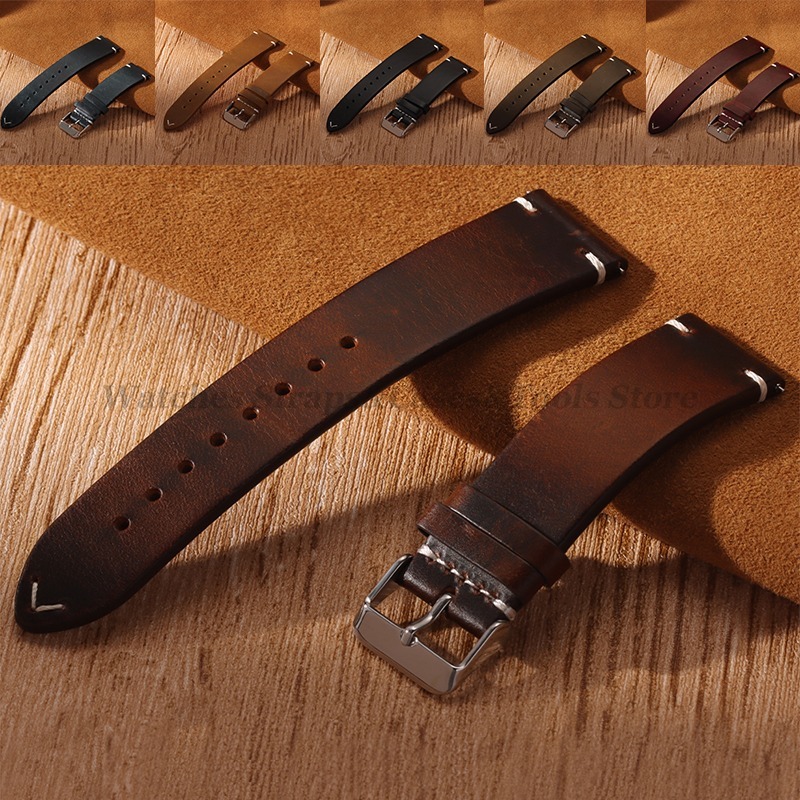 Leather Strap Quick Release - Bracelet en cuir de veau véritable