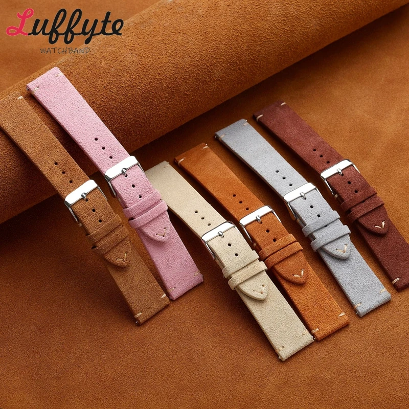 Bracelets de montre Vintage en - Suede Strap Watch avis et prix