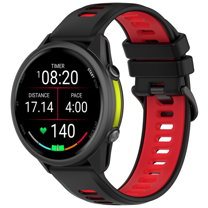Bracelet en silicone bicolore  - Silicone Watch Band 22Mm avis et prix