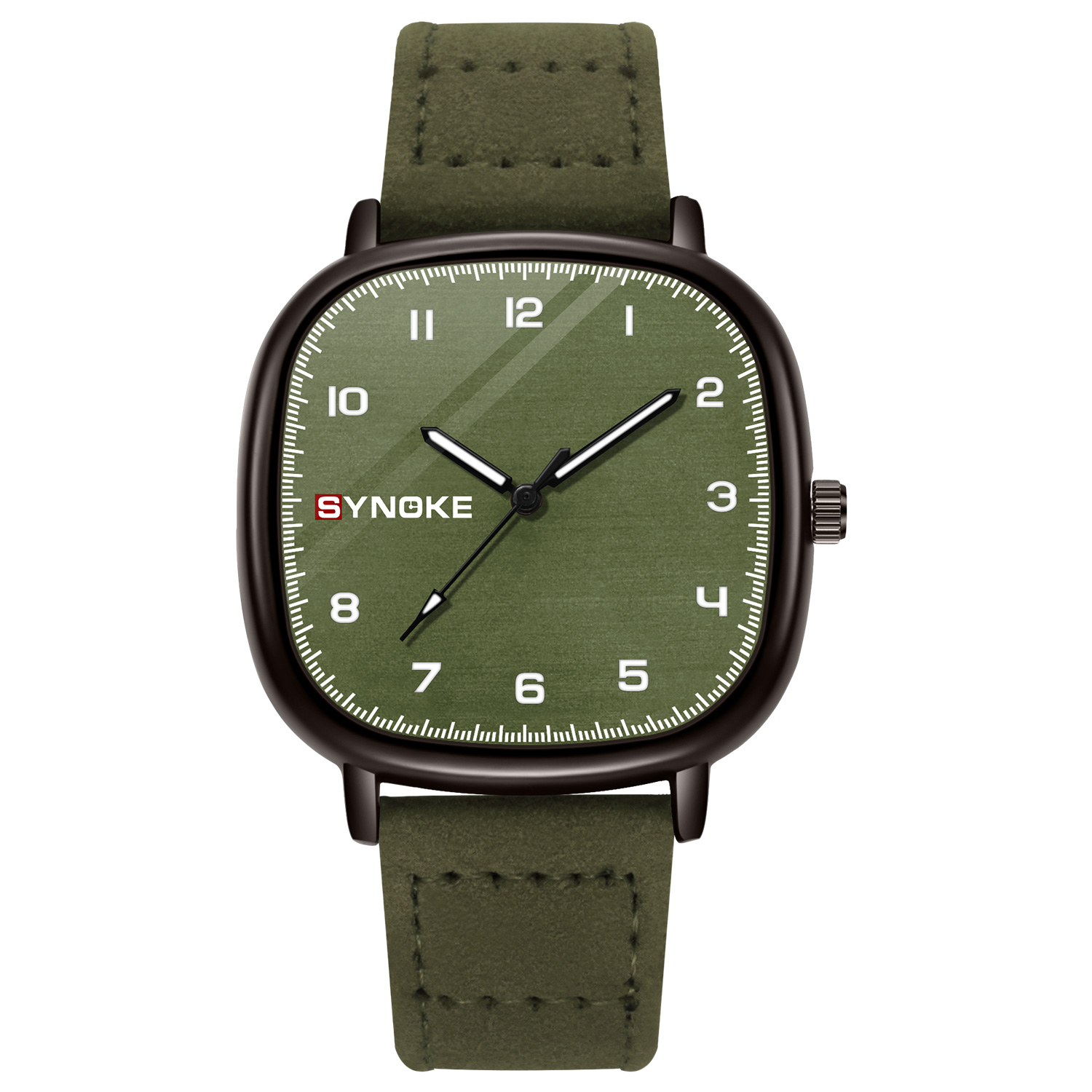Montre pour hommes SYNOKE boît - Leather Watch Band Men avis et prix