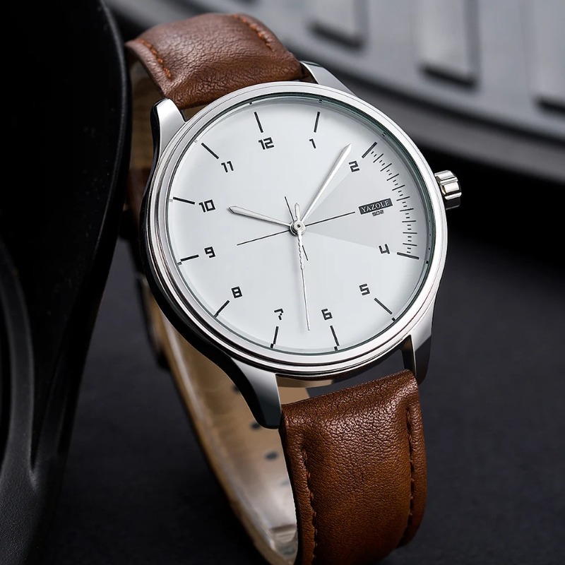 Montre pour homme YAZOLE, styl - Leather Watch Band Men avis et prix